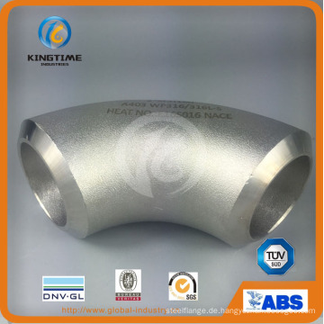 Elbow 90d Edelstahlrohr Fitting mit TÜV (KT0026)